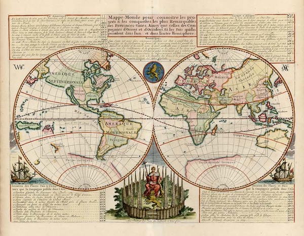 21-World and World Map By Henri Chatelain