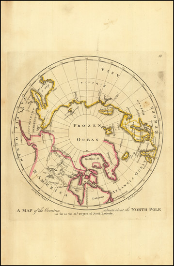 3-Polar Maps and Canada Map By Mathew Carey