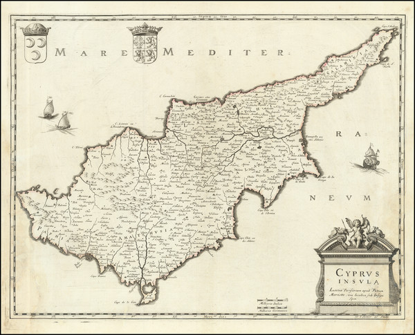 37-Cyprus Map By Pierre Mariette