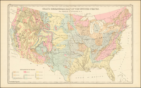 5-United States Map By O.W. Gray & Son