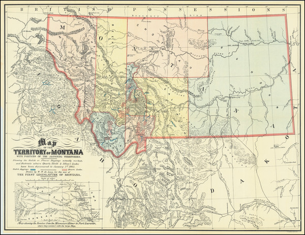 8-Montana Map By W. W. De Lacy