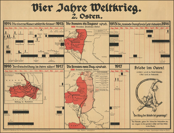 86-Poland, World War I and Germany Map By Rektor Haselberger