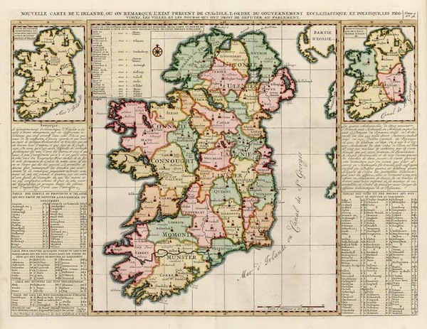 20-Ireland Map By Henri Chatelain