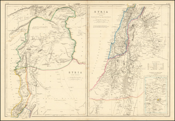 68-Middle East and Holy Land Map By Blackie & Son