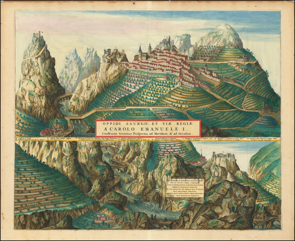 60-Sud et Alpes Française Map By Johannes Blaeu