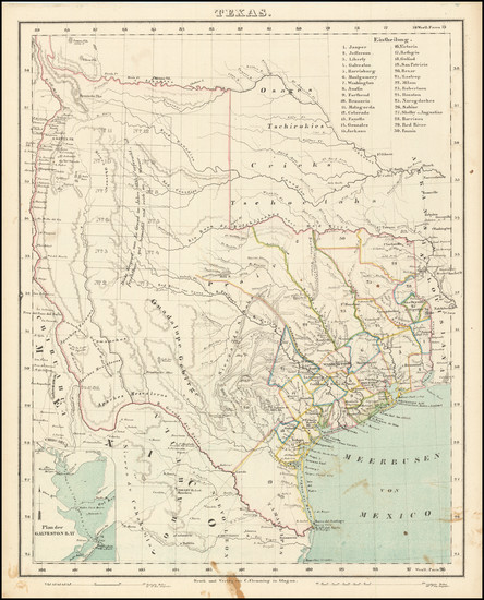 26-Texas Map By Carl Flemming