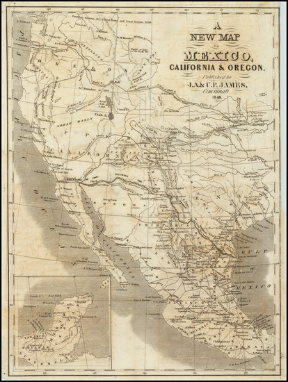 2-Texas, Plains, Southwest, Rocky Mountains and California Map By J.A. James & Co.