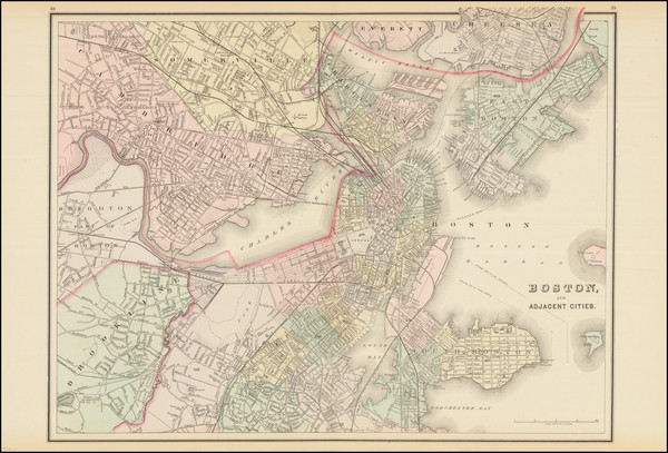 80-Boston Map By O.W. Gray