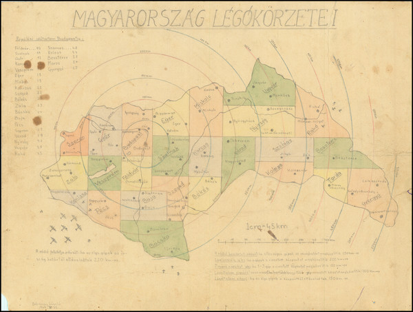 71-Hungary Map By Babdosay Làszló