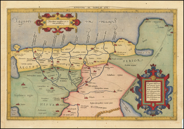 35-Egypt Map By  Gerard Mercator
