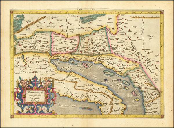 23-Balkans and Italy Map By  Gerard Mercator