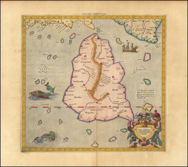 2-Sri Lanka Map By  Gerard Mercator