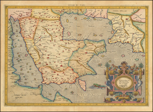 94-Middle East and Arabian Peninsula Map By  Gerard Mercator