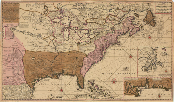 58-United States, New England, Southeast, Midwest, Plains, Canada and Canada Map By Gerard Van Keu