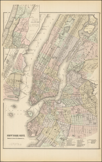 22-New York City Map By OW Gray