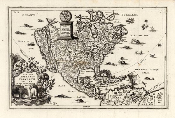 5-North America Map By Heinrich Scherer