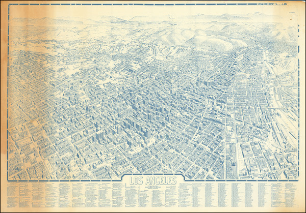 69-California and Los Angeles Map By Birdseye View Publishing Co.