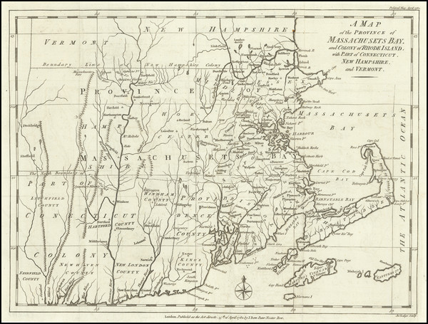 91-New England and American Revolution Map By Political Magazine