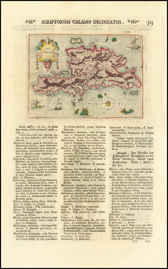 47-Hispaniola Map By Alphonsus Lasor a Varea