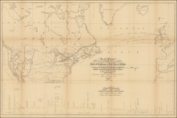 2-Atlantic Ocean, United States, North America and Canada Map By Thomas Colfrin Keefer