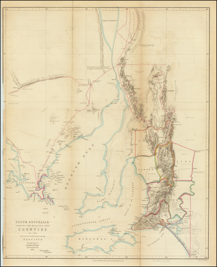 21-Australia Map By John Arrowsmith