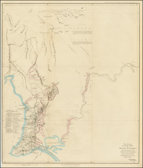 68-Australia Map By John Arrowsmith