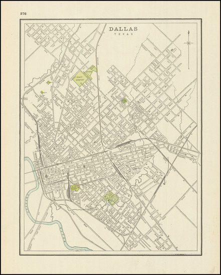 34-Texas Map By George F. Cram