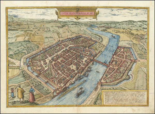 16-Mitteldeutschland Map By Georg Braun  &  Frans Hogenberg