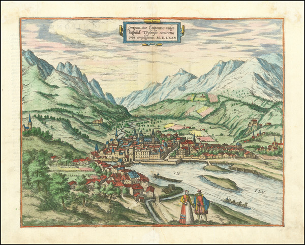 17-Austria Map By Georg Braun / Frans Hogenberg