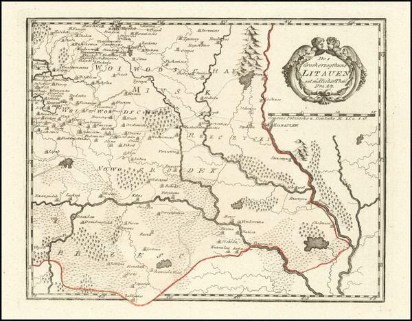 91-Russia, Ukraine and Baltic Countries Map By Franz Johann Joseph von Reilly