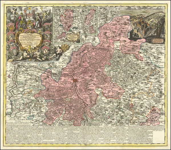 22-Süddeutschland Map By Matthaus Seutter