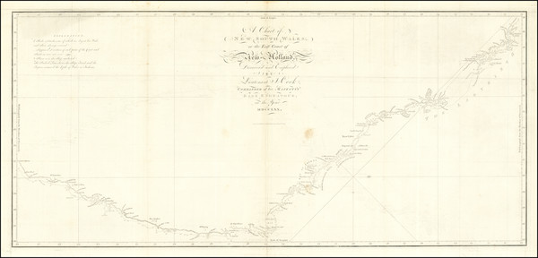 30-Australia Map By James Cook