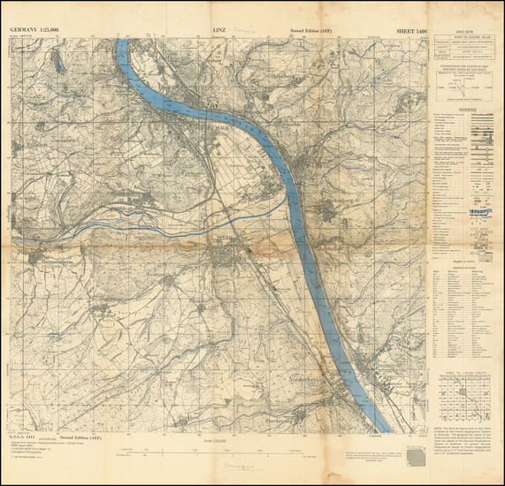 98-World War II and Mitteldeutschland Map By U.S. Army Corps of Engineers