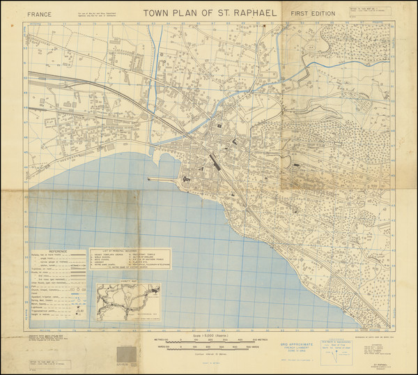 36-World War II and Sud et Alpes Française Map By U.S. Army Corps of Engineers