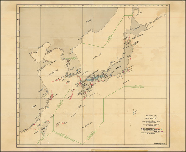 77-China, Japan, Korea and World War II Map By Commander Minecraft, Pacific Fleet