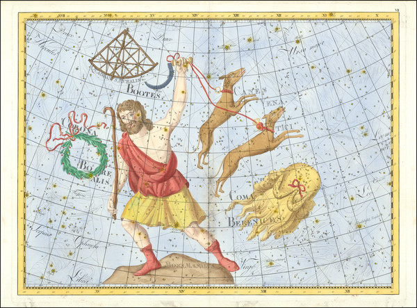 41-Celestial Maps Map By Johann Elert Bode