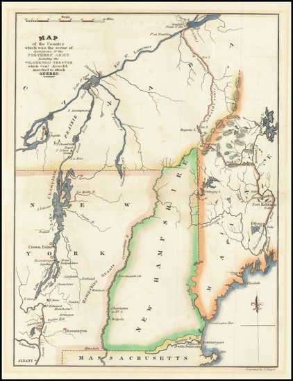 84-New England and American Revolution Map By James Yeager