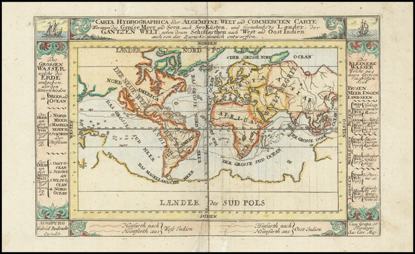 32-World and California as an Island Map By Gabriel Bodenehr