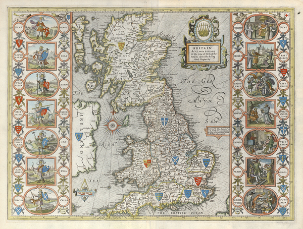 32-Europe and British Isles Map By John Speed