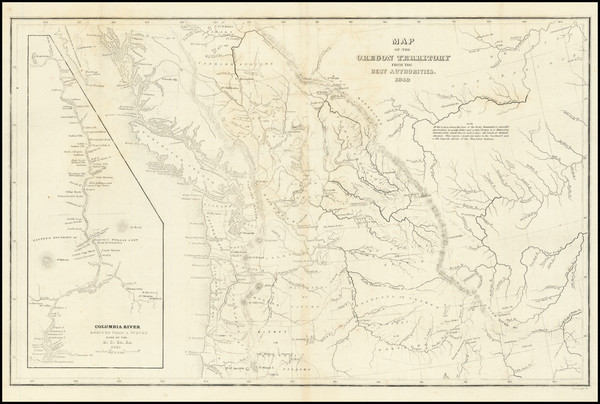 75-Rocky Mountains Map By Charles Wilkes