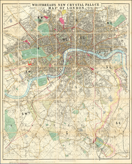 47-London Map By Josiah Whitbread