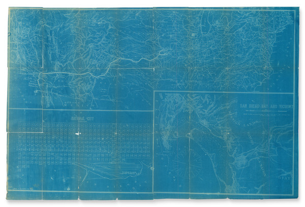 81-California and San Diego Map By Oliver Nason Sanford