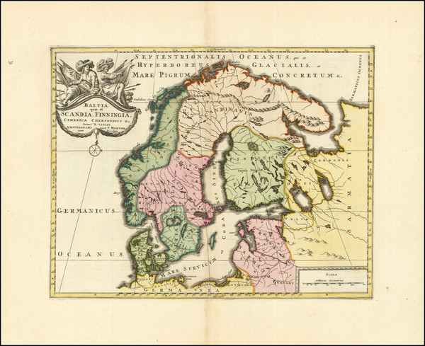 82-Baltic Countries and Scandinavia Map By Pierre Mortier