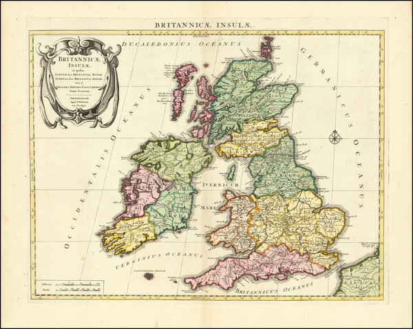 90-British Isles Map By Pierre Mortier