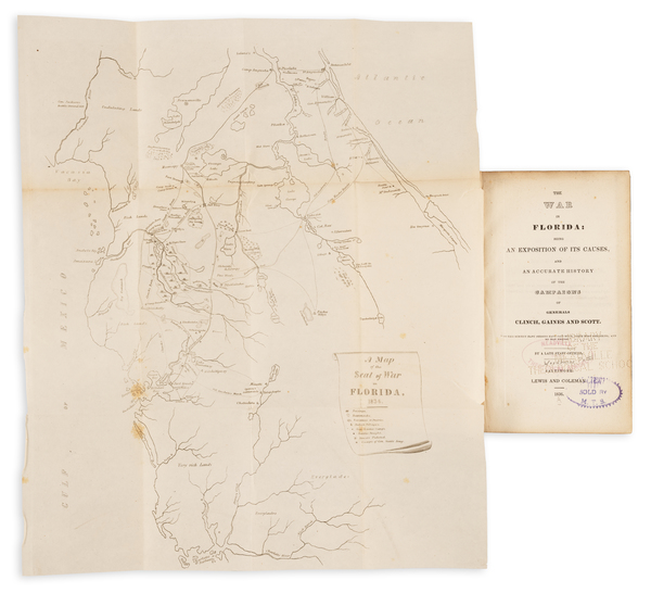 61-Florida and Rare Books Map By Woodburne Potter