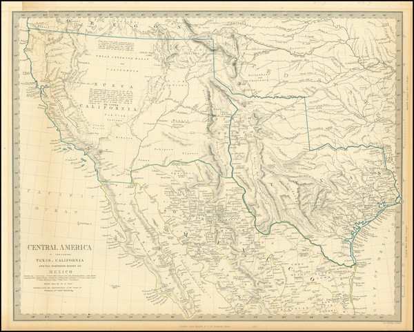 22-Texas, Southwest, Rocky Mountains and California Map By SDUK