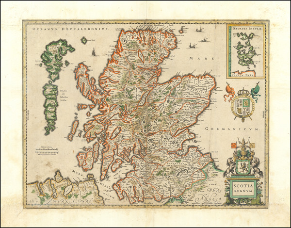 64-Scotland Map By Jan Jansson