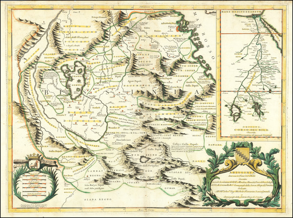 13-Egypt, North Africa and East Africa Map By Vincenzo Maria Coronelli