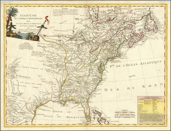 40-United States and Canada Map By Antoine Boudet