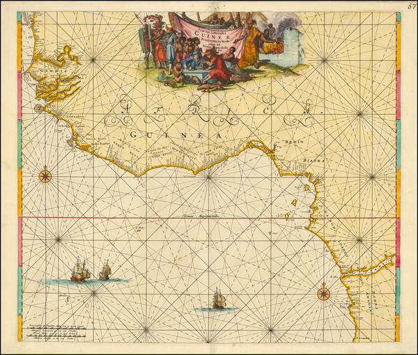 26-West Africa Map By Frederick De Wit